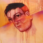 Disdain - Acrylic & Aerosol on Canvas, 30"x30", 2012, Inquire for Price