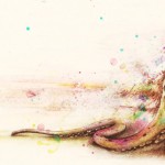 Creature Fear - Mixed Media, 12"x3", SOLD