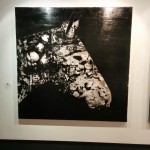 Black Horse, Sumi Ink & Mylar on Panel, 60"x60", 2013