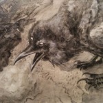 Tarin Mead - 3 Eyed Raven, Acrylic on Canvas