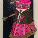 Jenn Babos - Reservoir Dalek 1 of 4, Mixed Media on Paper/Panel