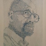 Anthony Smerek - Walt, Hand Sewn Thread on Canvas