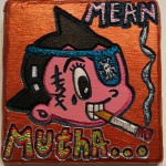 Mr.Hyde - Mean Mutha, Hand Carved Wood and Acrylic